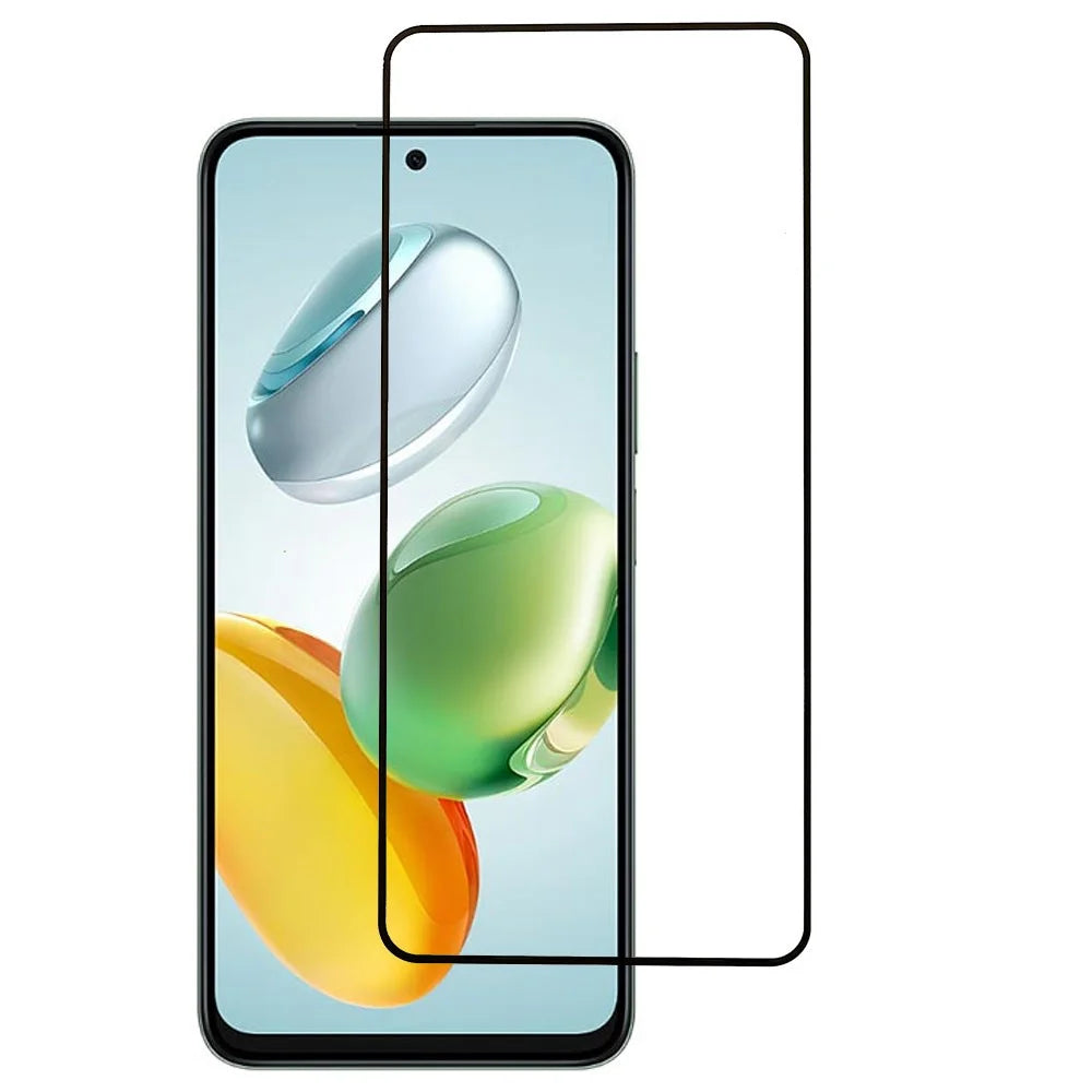 For Honor X7c 5G / X7c 4G / 200 Smart 5G Screen Protector Silk Printing Full Glue Tempered Glass Screen Film - 1