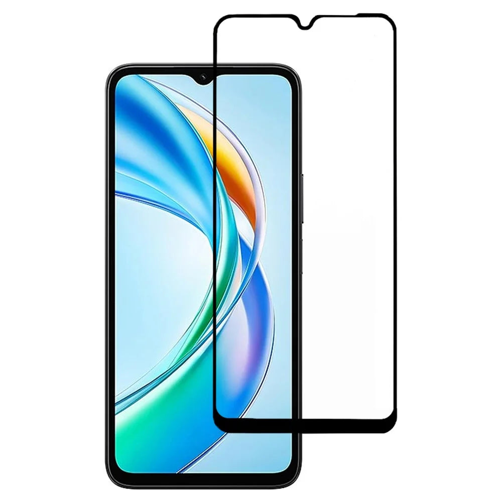 For Honor X5b Plus / X5b Silk Printing Full Screen Protector Full Glue HD Clear Film - 1
