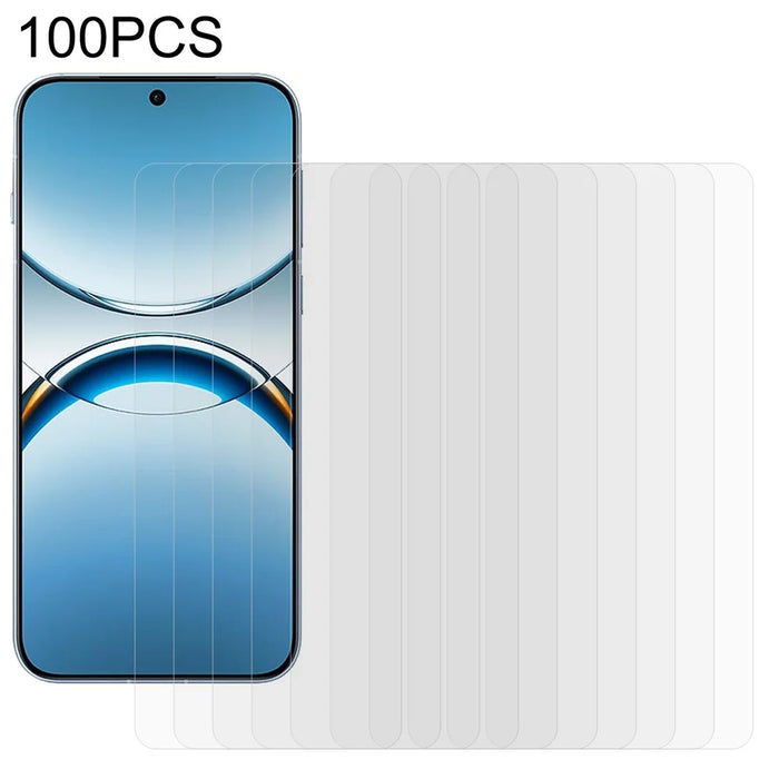 100Pcs For Oppo Find X8 5G Screen Protector Anti-Scratch Tempered Glass Film (No Package, with Wipes Set, Dust-absorber, Guide Sticker) - 1