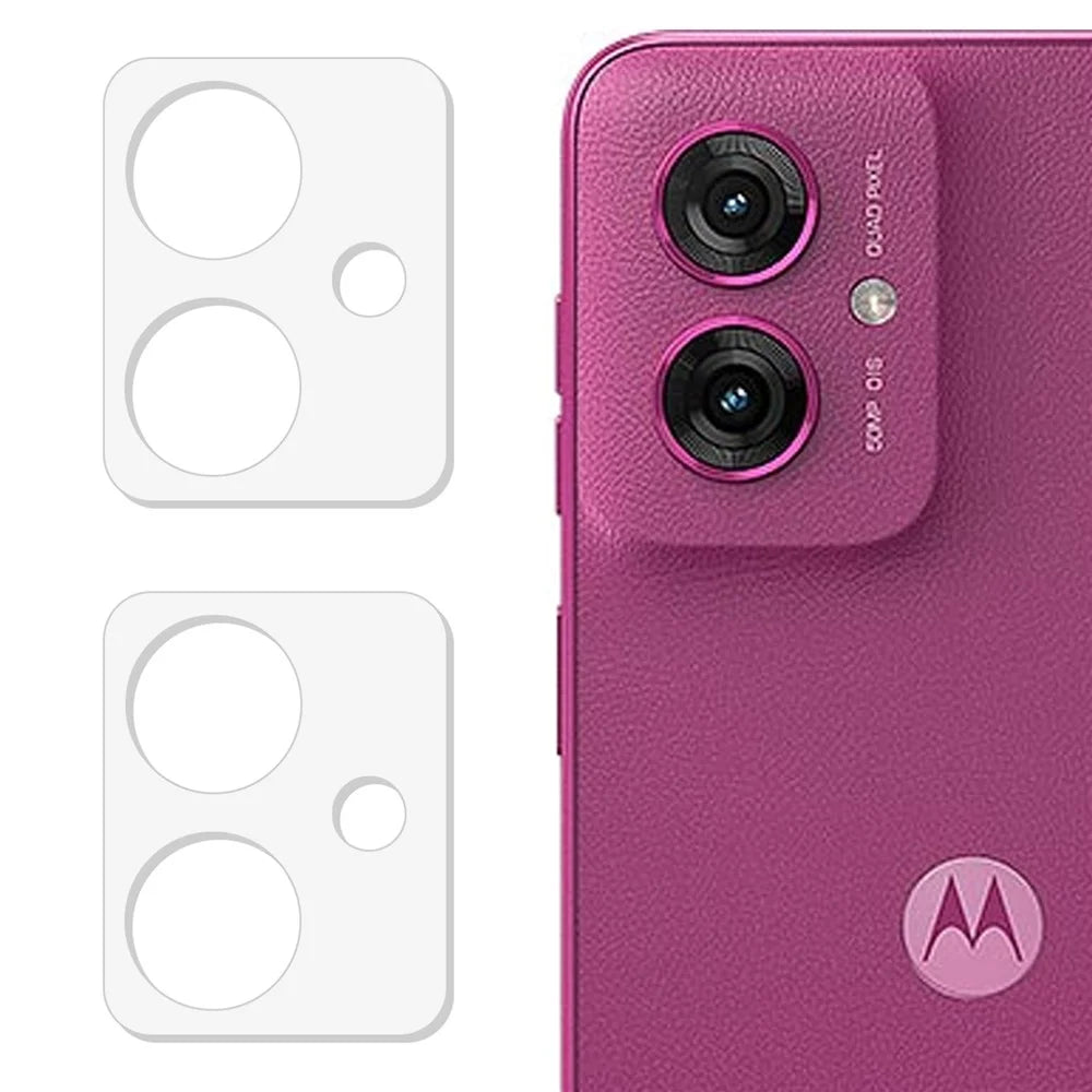 2Pcs For Motorola Moto G55 5G Camera Lens Protector 3D Arc Edge Anti-Scratch Tempered Glass Lens Film - 1