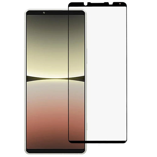 For Sony Xperia 5 IV 5G Ultra Clear Silk Printing Tempered Glass Film Full Glue Full Covering Anti-fingerprint Scratch-resistant Screen Protector - 1
