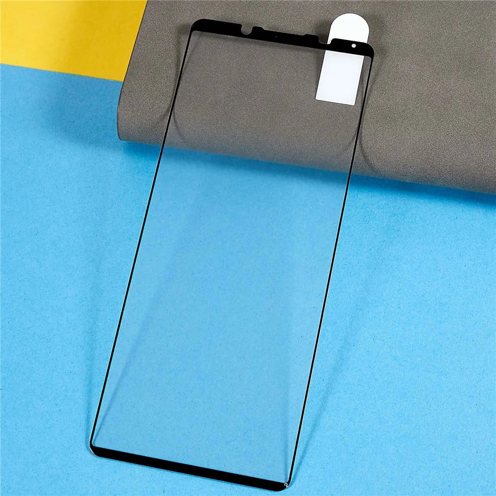 For Sony Xperia 5 IV 5G Ultra Clear Silk Printing Tempered Glass Film Full Glue Full Covering Anti-fingerprint Scratch-resistant Screen Protector - 3