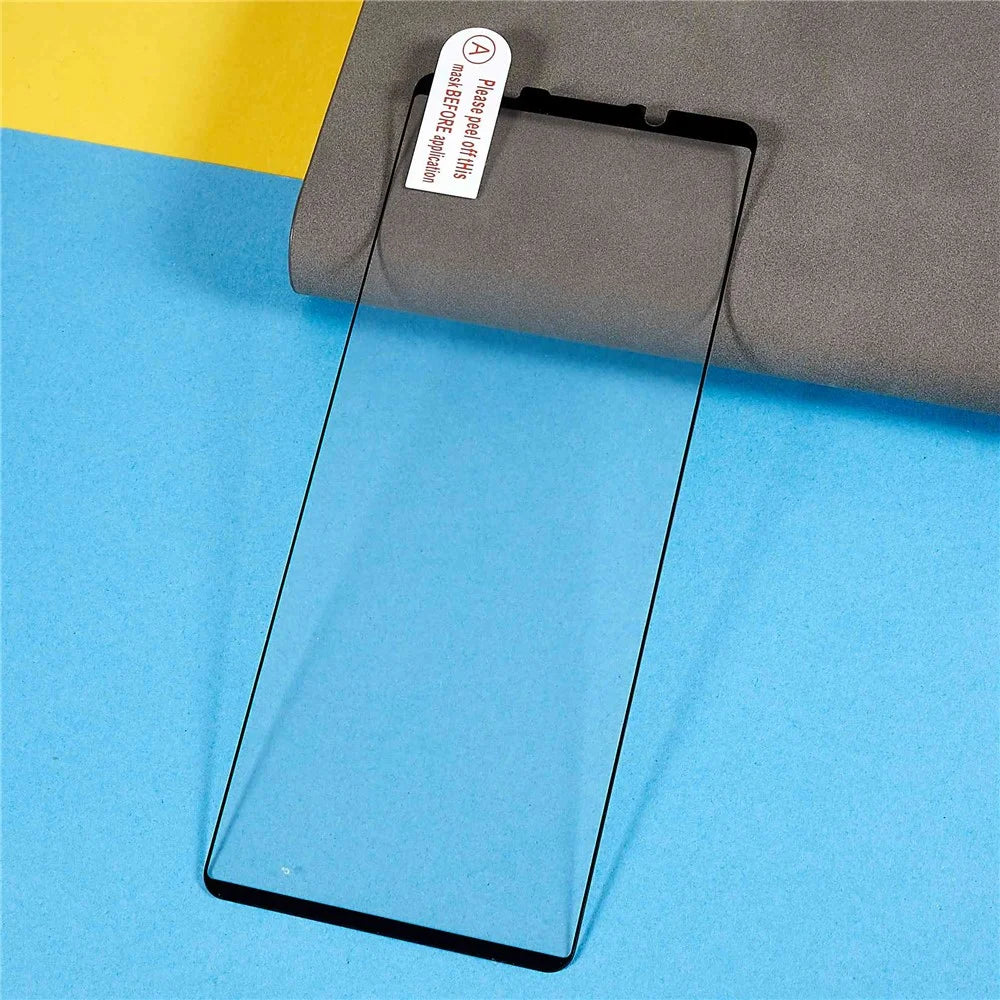 For Sony Xperia 5 IV 5G Ultra Clear Silk Printing Tempered Glass Film Full Glue Full Covering Anti-fingerprint Scratch-resistant Screen Protector - 6