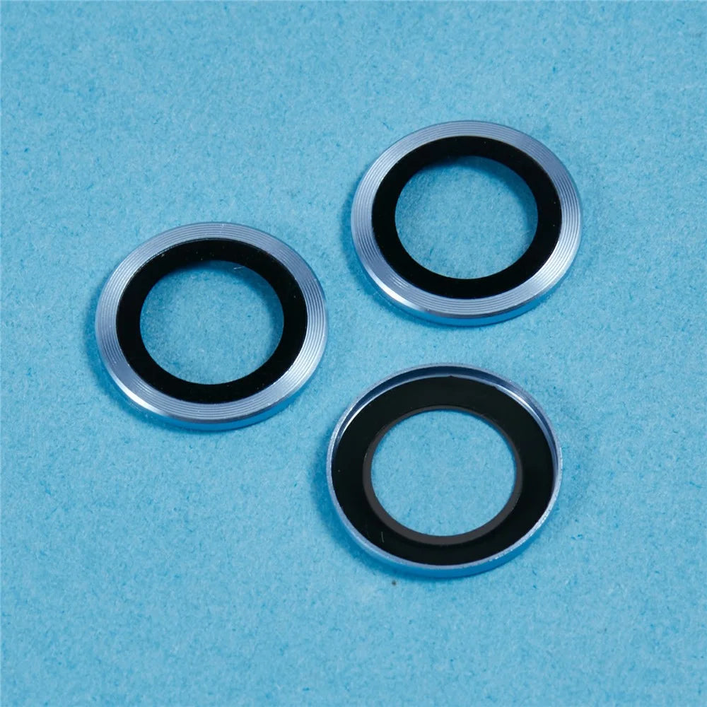 For Samsung Galaxy S25 Camera Lens Protector Set Electroplating Metal + Tempered Glass Individual Lens Film - Blue - 4