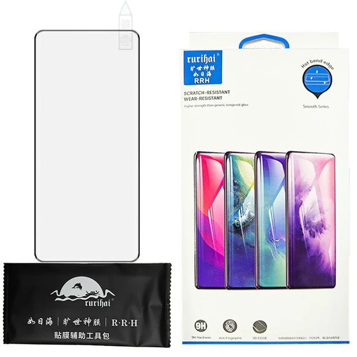 RURIHAI For OnePlus 13 High Aluminium-Silicon Glass Phone Screen Protector 3D Curved Side Glue Film - 5
