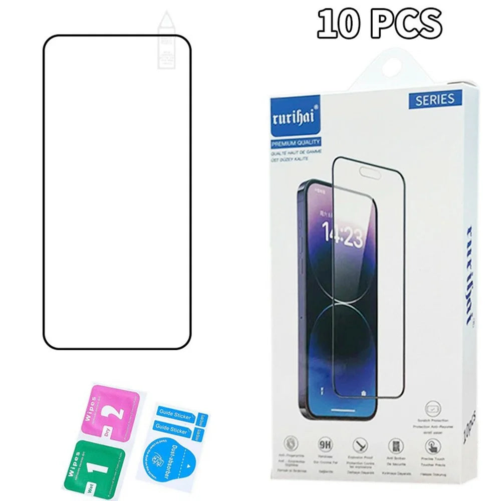 RURIHAI 10Pcs For Samsung Galaxy A36 5G High Aluminium-Silicon Glass Film 0.26mm 2.5D Screen Protector - 5