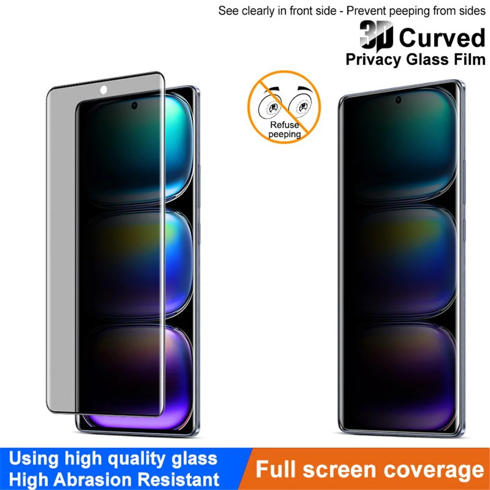 IMAK For Infinix Hot 50 Pro+ 4G Anti-Spy Full Cover Screen Protector Tempered Glass Film - 4