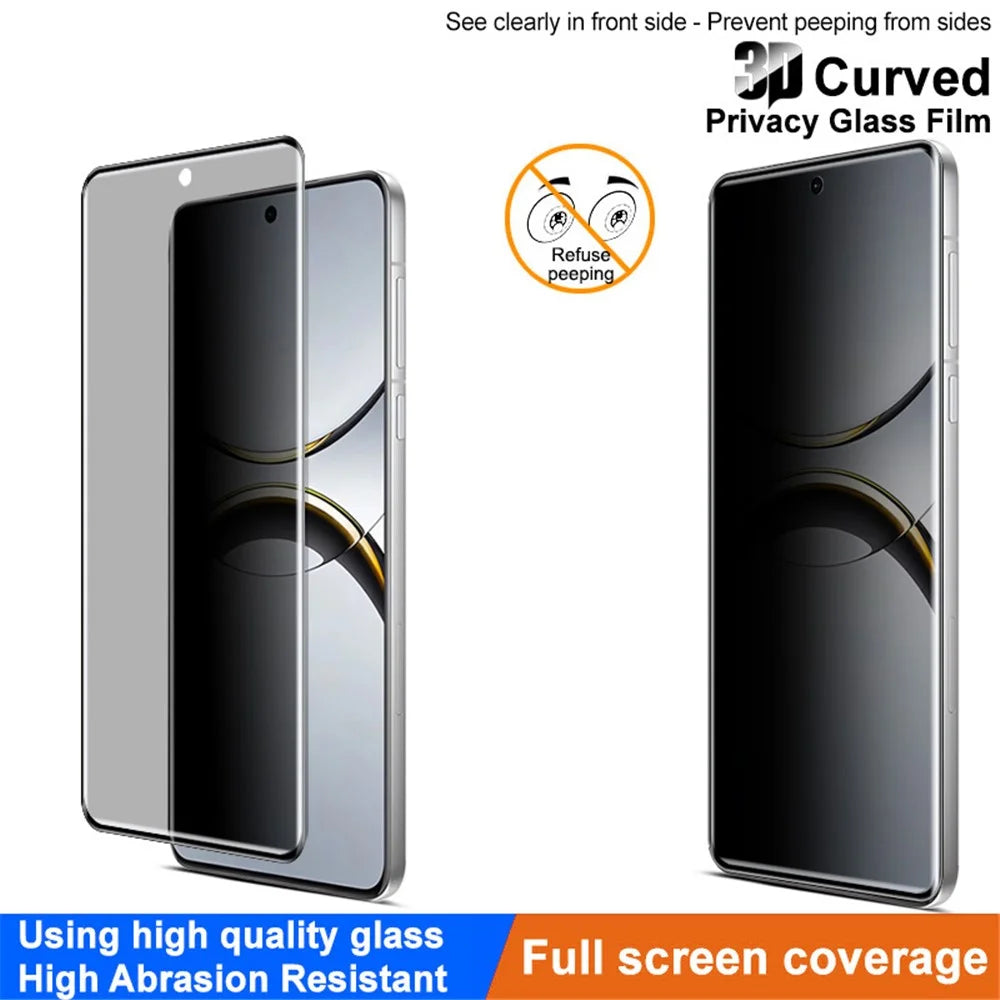 IMAK For Oppo Find X8 Pro 5G Anti-Spy Full Cover Screen Protector Tempered Glass Film - 4
