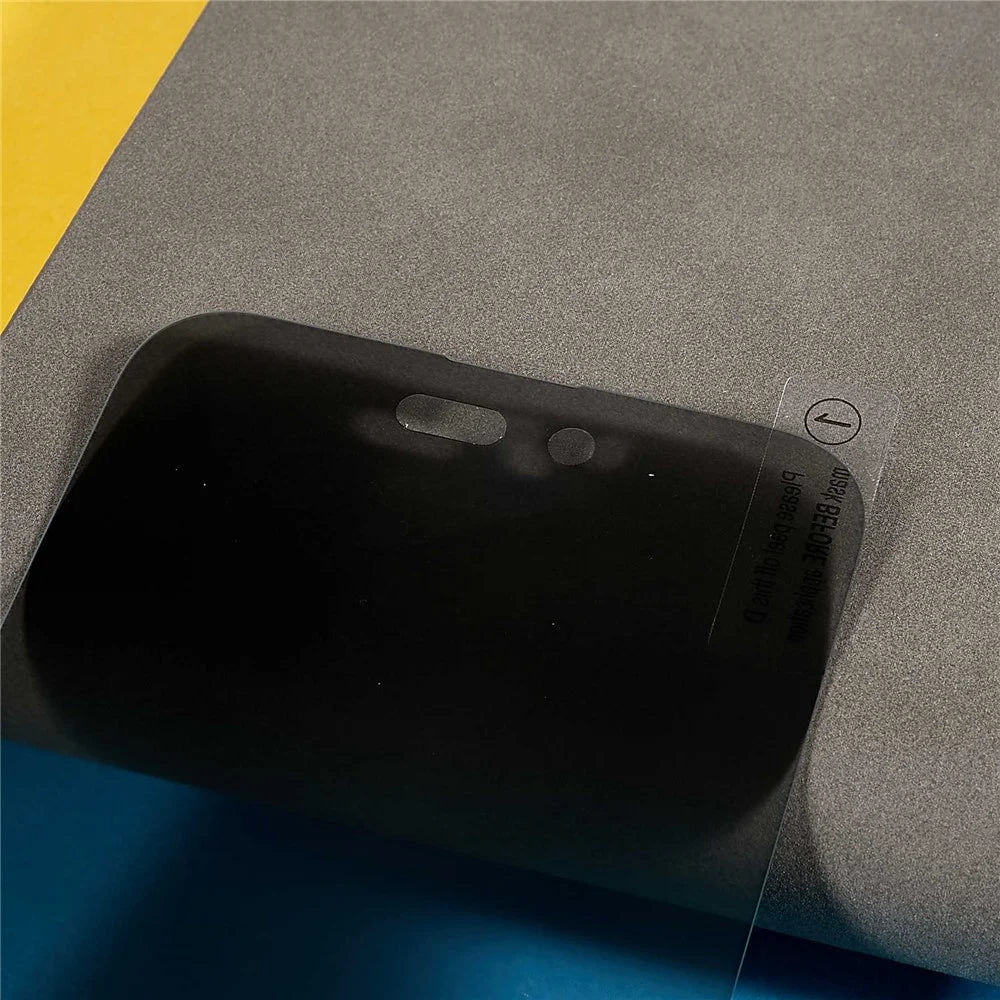 Anti-explosion Screen Protector For iPhone 14 Pro, Anti-peep Privacy 0.3mm Arc Edges Full Coverage Tempered Glass Film - 4