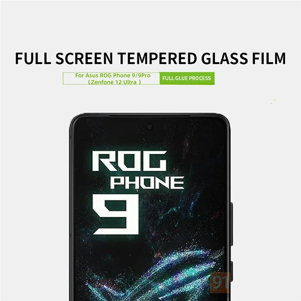 PINWUYO JK Series-2 Full Screen Protector for Asus Zenfone 12 Ultra 5G / ROG Phone 9 Pro 5G / Phone 9 5G High Aluminium-Silicon Glass 9H Film - 3
