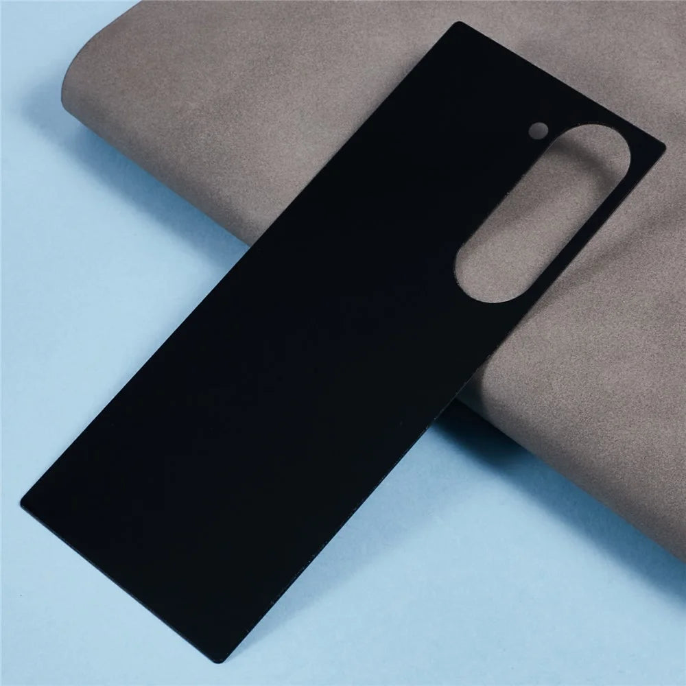 For Samsung Galaxy Z Fold6 5G Back Protector Silk Printing Full Glue Complete Cover Tempered Glass Film - Black - 4