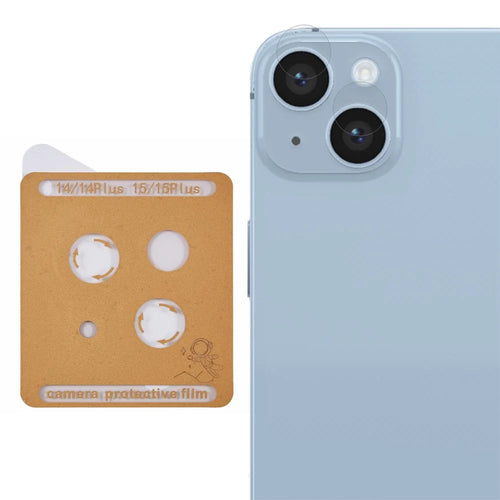 Camera Lens Protector For iPhone 15 / 15 Plus / 14 / 14 Plus Tempered Glass Lens Film Precise Positioning Easy Installation - 1