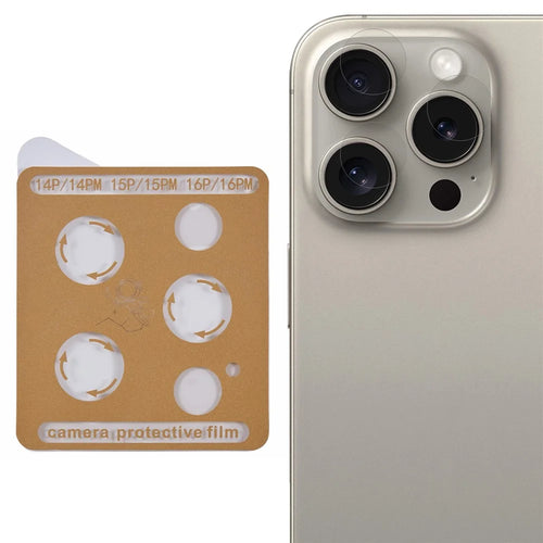 Camera Lens Protector For iPhone 16 Pro / 16 Pro Max / 15 Pro / 15 Pro Max / 14 Pro / 14 Pro Max Tempered Glass Lens Film Precise Positioning Easy Installation - 1
