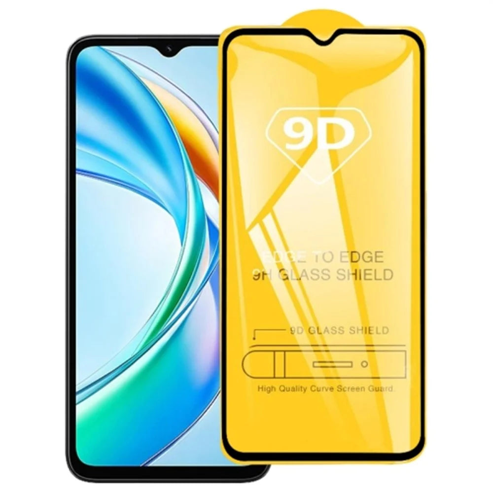 For Honor X5b Plus  /  X5b Screen Protector 9D Side Glue Full Covering Tempered Glass Film - 1