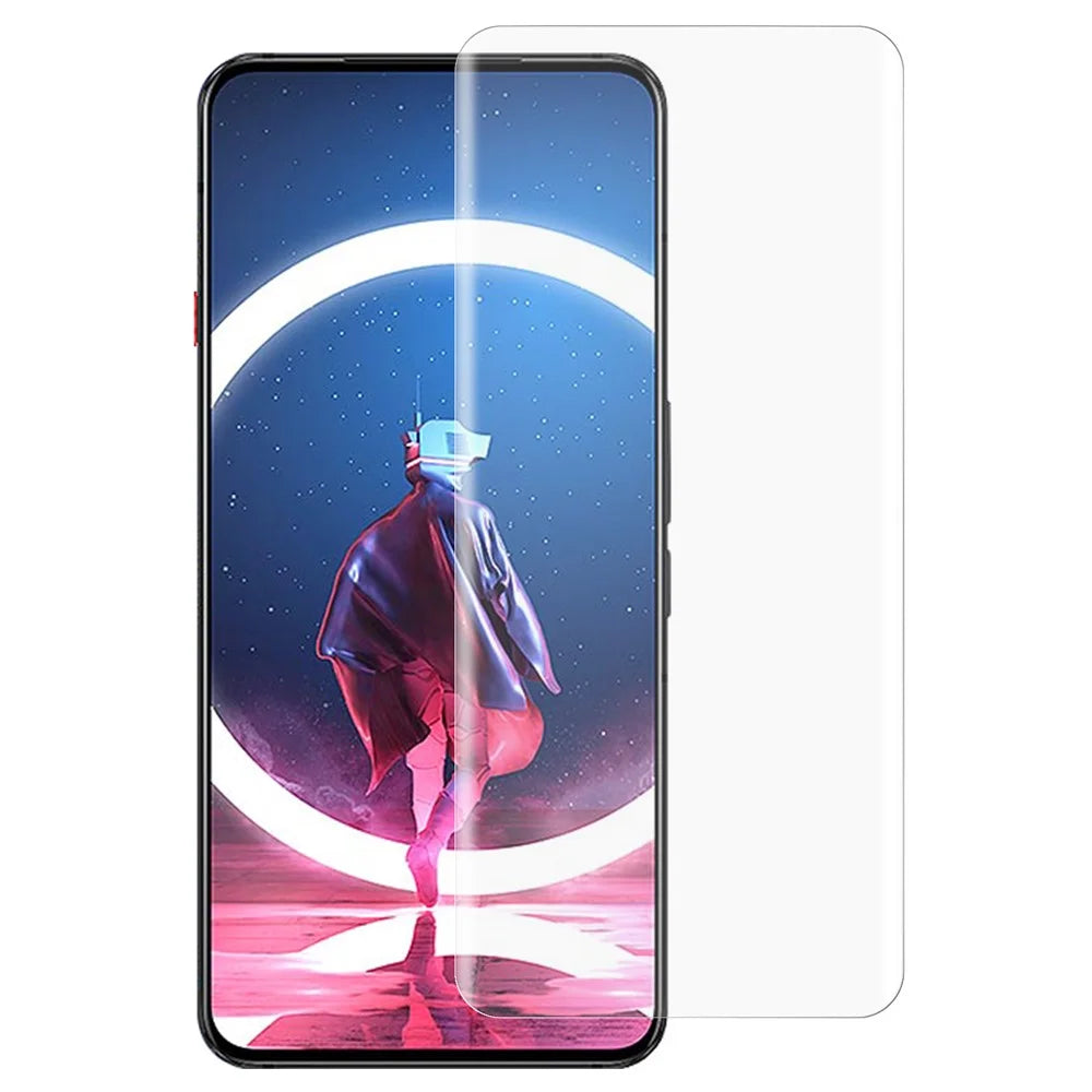 For ZTE nubia Red Magic 7 Pro Tempered Glass Screen Protector UV Liquid Curved Screen Film Support Fingerprint Unlock - 1