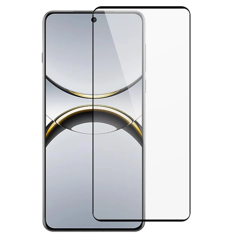 For Oppo Reno13 Pro 5G / Find X8 Pro 5G Screen Protector Side Glue Silk Printing Tempered Glass Film Support Fingerprint Unlock - 1