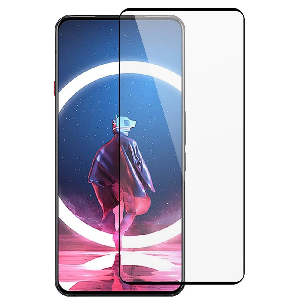 For ZTE nubia Red Magic 7 Pro Screen Protector Side Glue Silk Printing Tempered Glass Film Support Fingerprint Unlock - 1