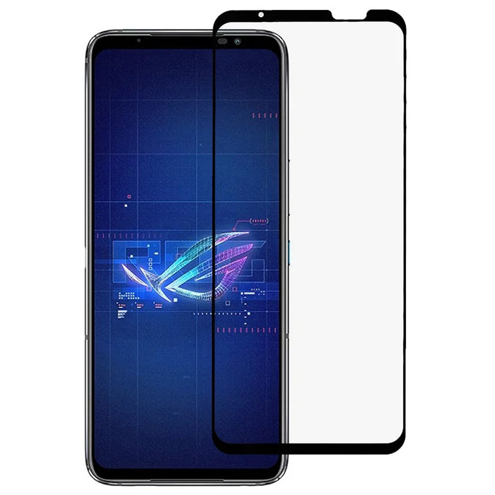 For Asus ROG Phone 6 5G HD Screen Protector Silk Printing Full Coverage Full Glue Tempered Glass Film - 1