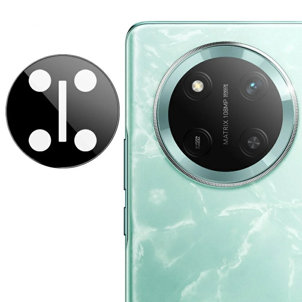 IMAK For Honor Magic7 Lite 5G / X9c 5G / X60 Pro 5G Camera Lens Protector Tempered Glass HD Clear Lens Film (Black Version) - 1