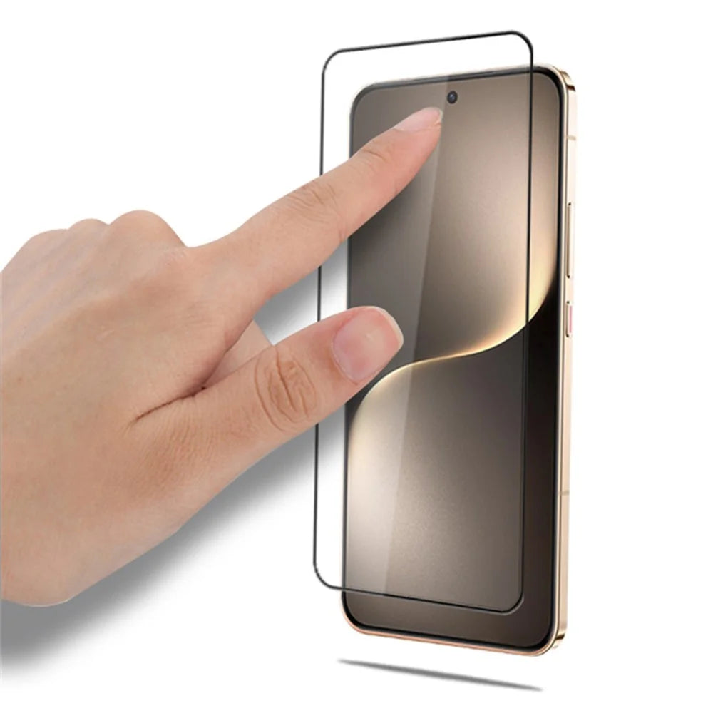 MOCOLO For Honor Magic7 5G Screen Protector Anti-Shatter Silk Printing Tempered Glass Film - Black - 4