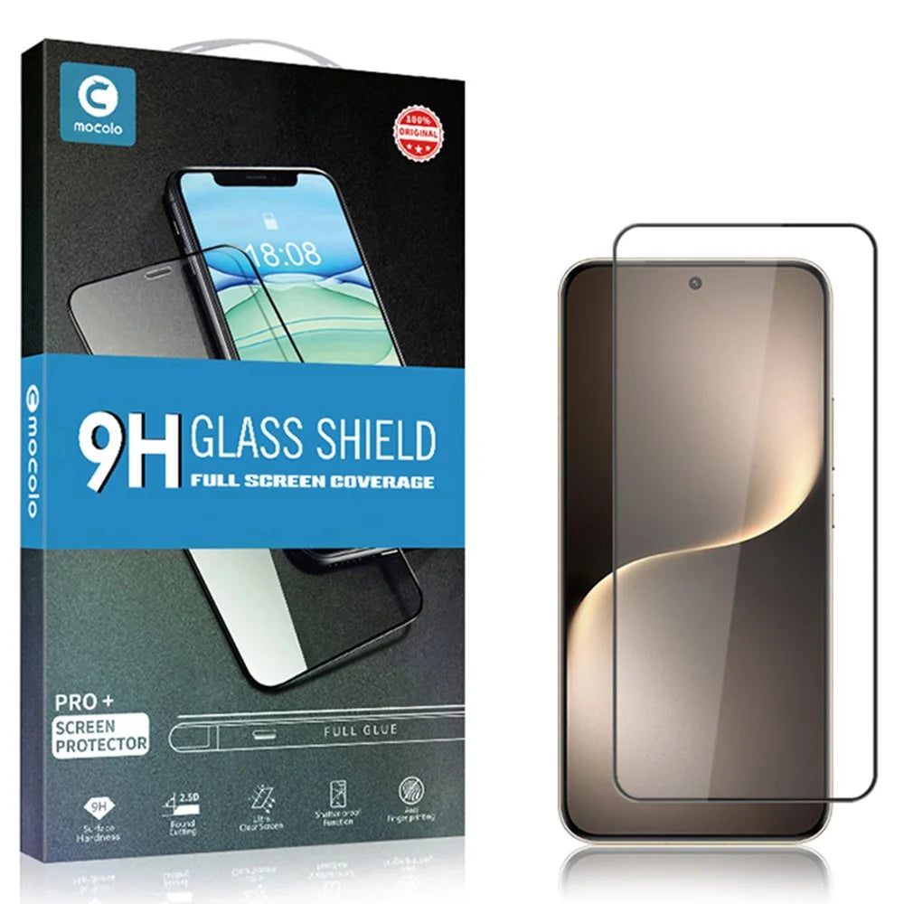 MOCOLO For Honor Magic7 5G Screen Protector Anti-Shatter Silk Printing Tempered Glass Film - Black - 6