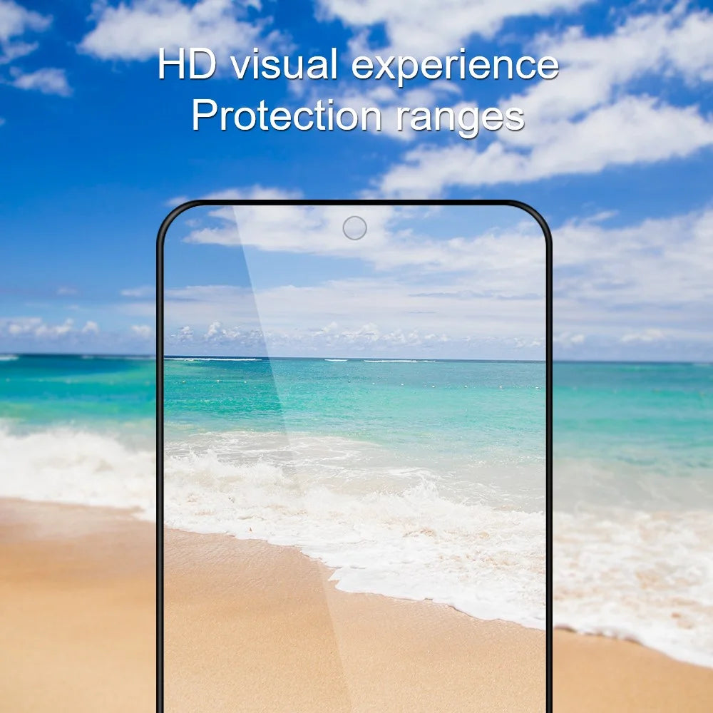 AMORUS For Honor Magic7 5G Screen Protector Anti-Shatter Tempered Glass Film - Black - 3