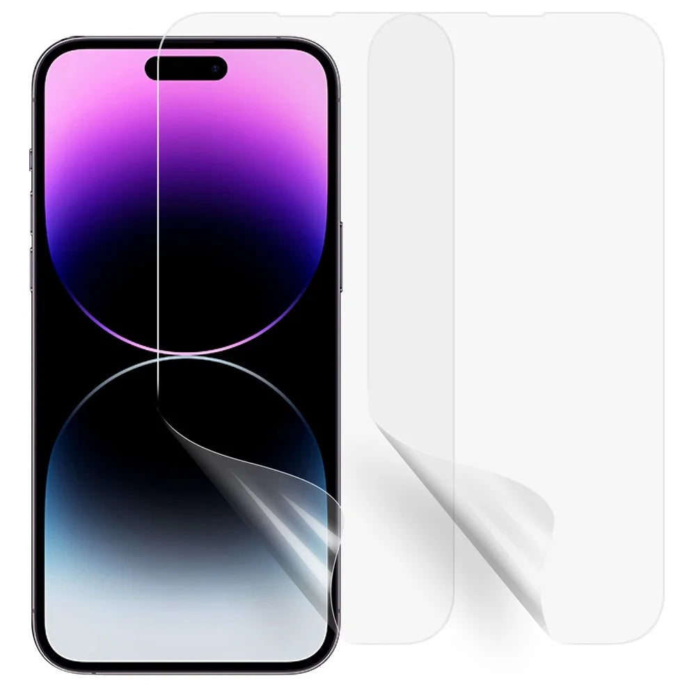 2Pcs / Set for iPhone 14 Pro Max Nano Anti-explosion PET Screen Protector Anti-scratch Full Cover HD Clear Screen Film - 1