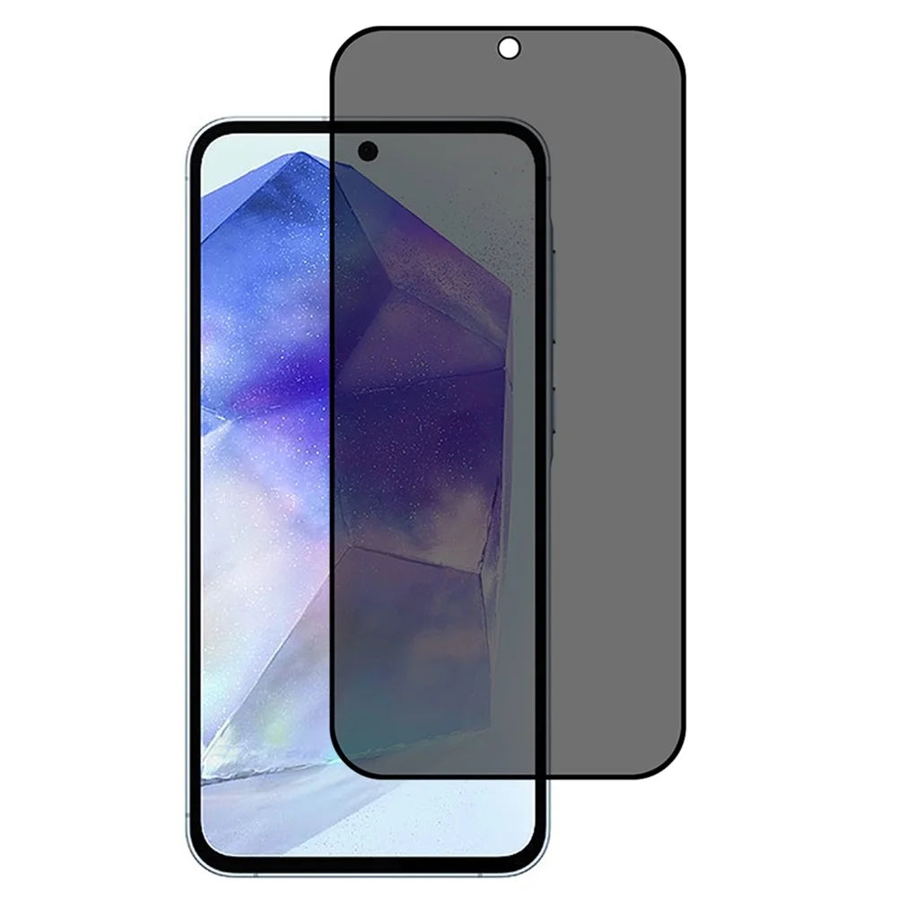 For Samsung Galaxy A36 5G / A56 5G Anti-Peep Full Covering Screen Protector Silk Printing Tempered Glass Film - 1