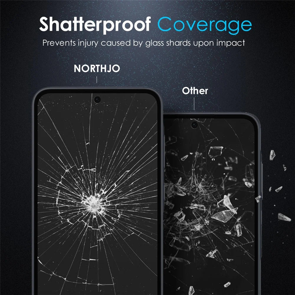 NORTHJO A+ For Samsung Galaxy A36 5G / A56 5G Screen Protector High Aluminum-Silicon Film 0.3mm 2.5D, Black - 5