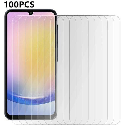 100Pcs Screen Protector For Samsung Galaxy A18 5G / A18 4G / A17 5G / A17 4G / A26 5G / A16 5G / A16 4G Anti-Scratch Tempered Glass Film (No Package, with Wipes Set, Dust-absorber, Guide Sticker) - 1