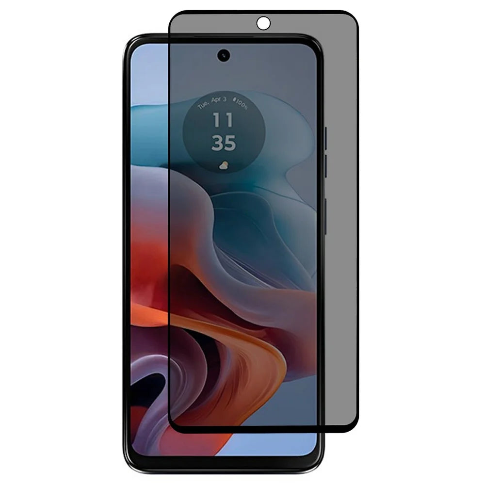 For Motorola Moto G45 5G / G34 5G Anti-Spy Screen Protector High Aluminium-Silicon Glass Film - 1