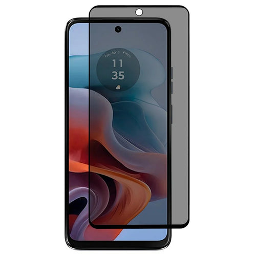 For Motorola Moto G45 5G / G34 5G Anti-Spy Screen Protector High Aluminium-Silicon Glass Film - 1