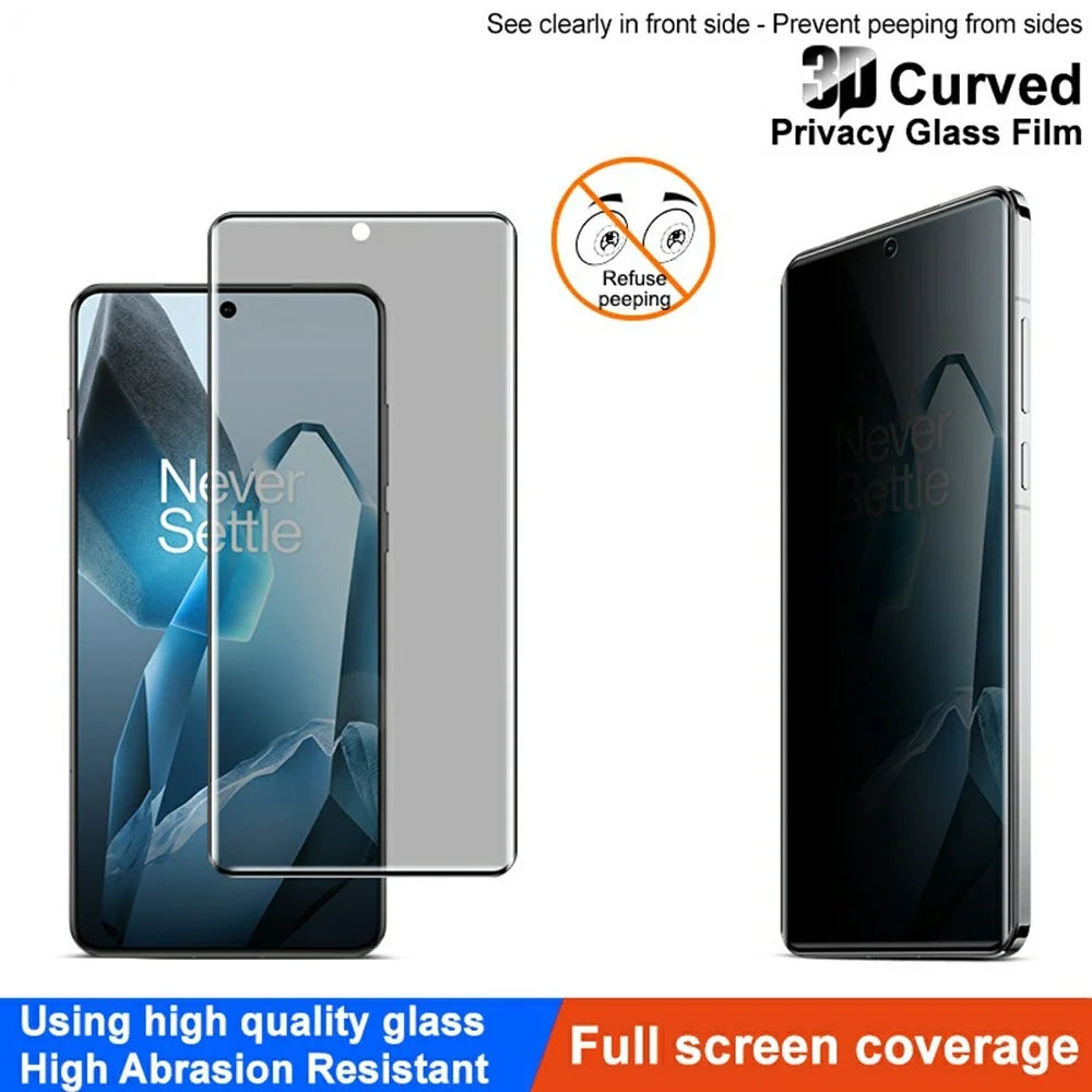 IMAK For OnePlus 13 Anti-Spy Full Cover Screen Protector Tempered Glass Film - 4