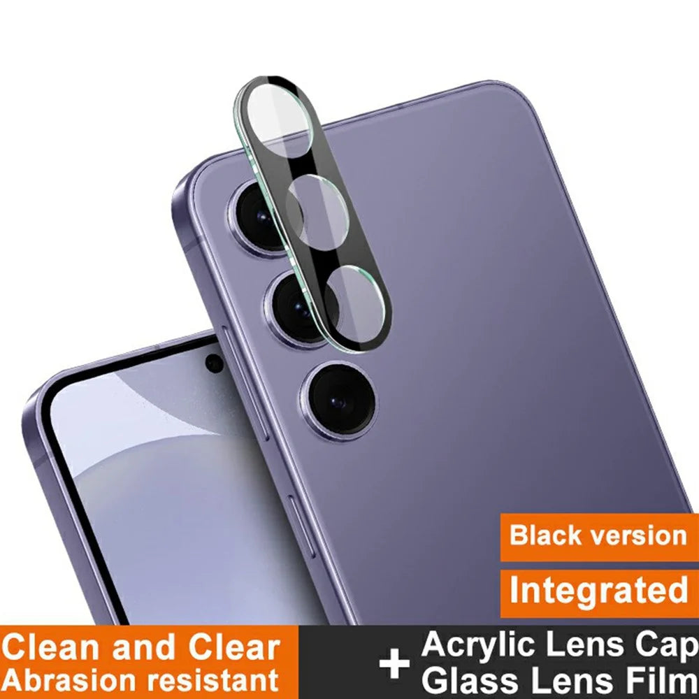 IMAK For Samsung Galaxy S25 Tempered Glass Lens Film+Acrylic Cap (Black Version) - 2