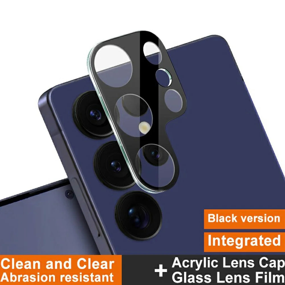 IMAK For Samsung Galaxy S25 Ultra Tempered Glass Lens Film+Acrylic Cap (Black Version) - 2