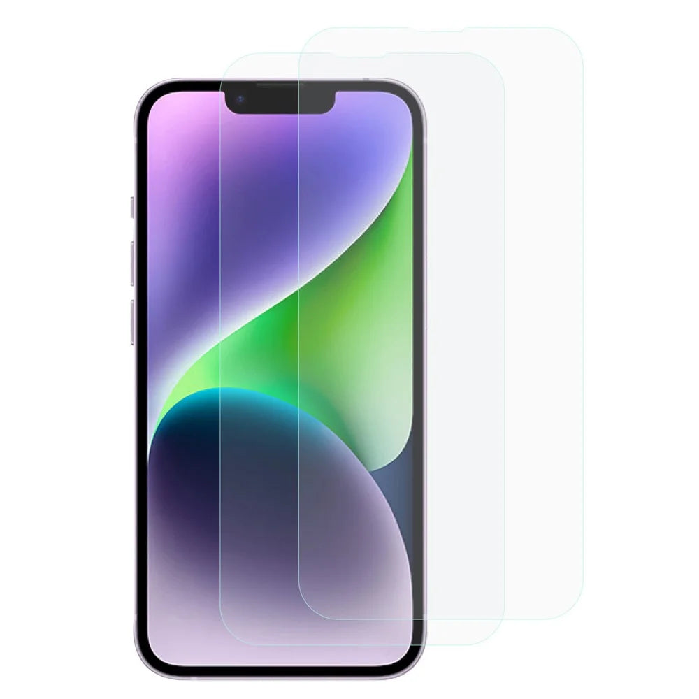 2PCS For iPhone 14 / 13 6.1 inch / 13 Pro 6.1 inch 2.5D Big Arc Edge Screen Protector High Aluminum-silicon Glass Anti-explosion Tempered Glass Film - 1