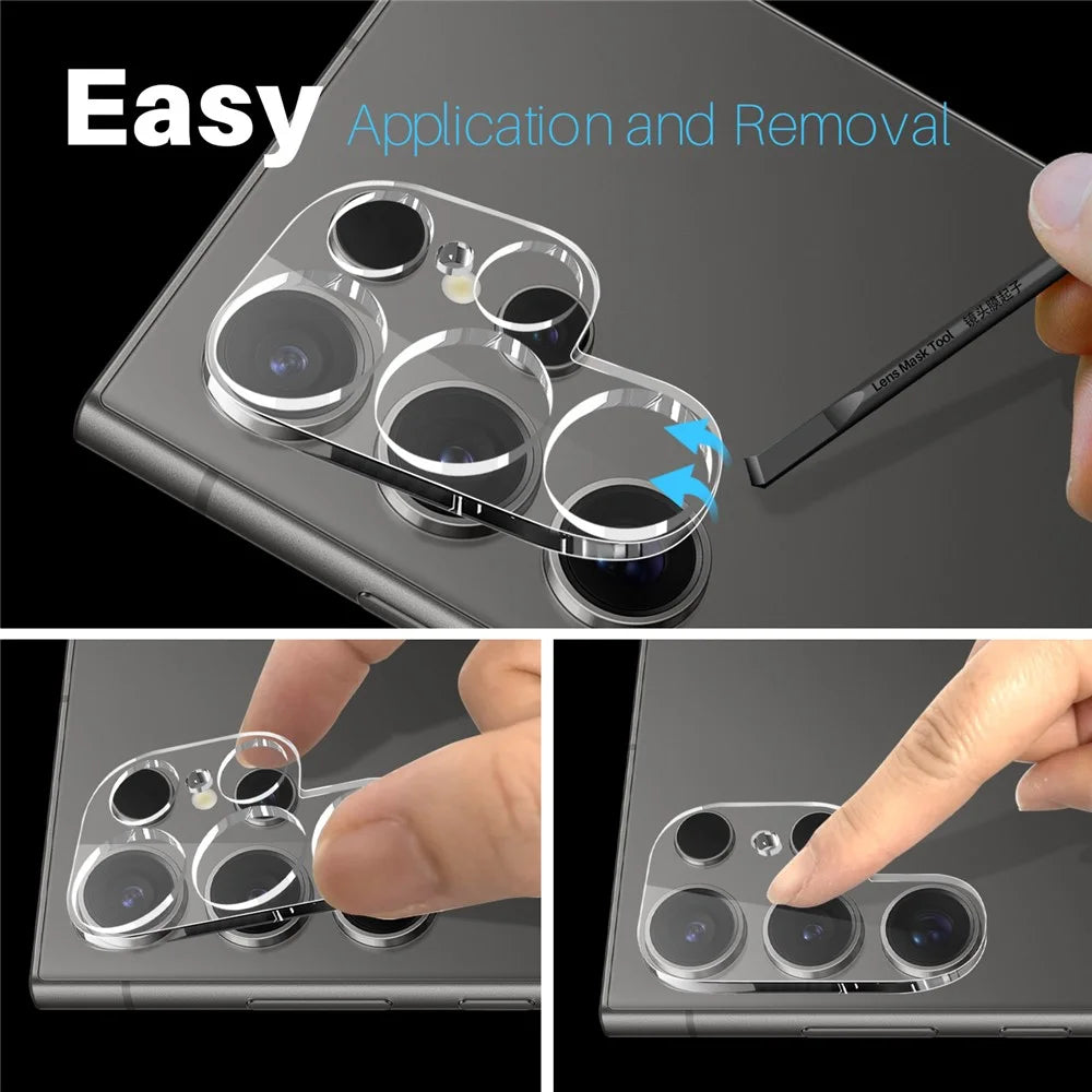 NORTHJO For Samsung Galaxy S25 Ultra Camera Lens Protector Tempered Glass HD Clear 3D Full Coverage - 5