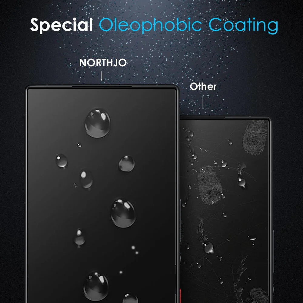 NORTHJO A+ Screen Protector For ZTE nubia Red Magic 9S Pro 5G  /  9S Pro+ 5G  /  9 Pro 5G  /  9 Pro+ 5G Clarity 2.5D Tempered Glass Film - 4