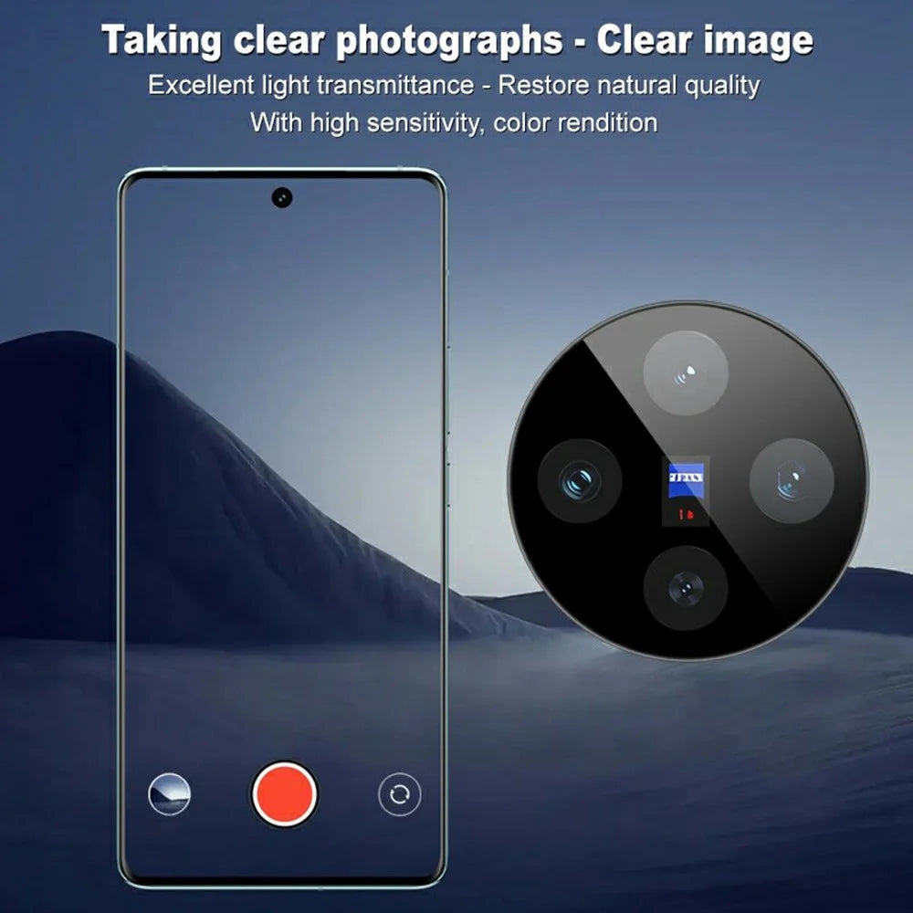 IMAK For vivo X100 5G Tempered Glass Camera Lens Protector with Self-Positioning Frame (Black Version) - 4