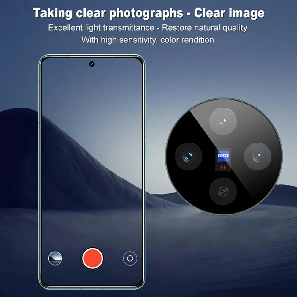IMAK For vivo X100s 5G Tempered Glass Camera Lens Protector with Self-Positioning Frame (Black Version) - 4