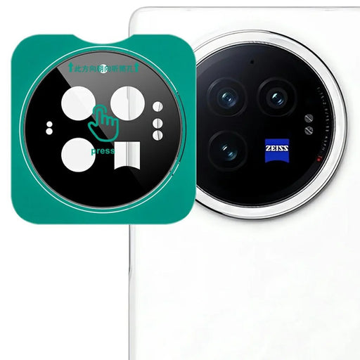 IMAK For vivo X Fold3 Tempered Glass Camera Lens Protector with Self-Positioning Frame (Black Version) - 1