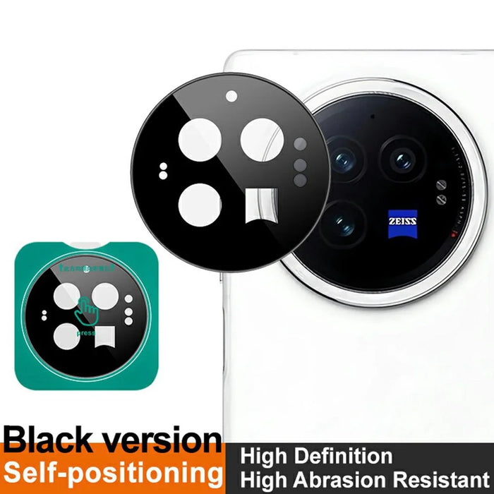 IMAK For vivo X Fold3 Tempered Glass Camera Lens Protector with Self-Positioning Frame (Black Version) - 3