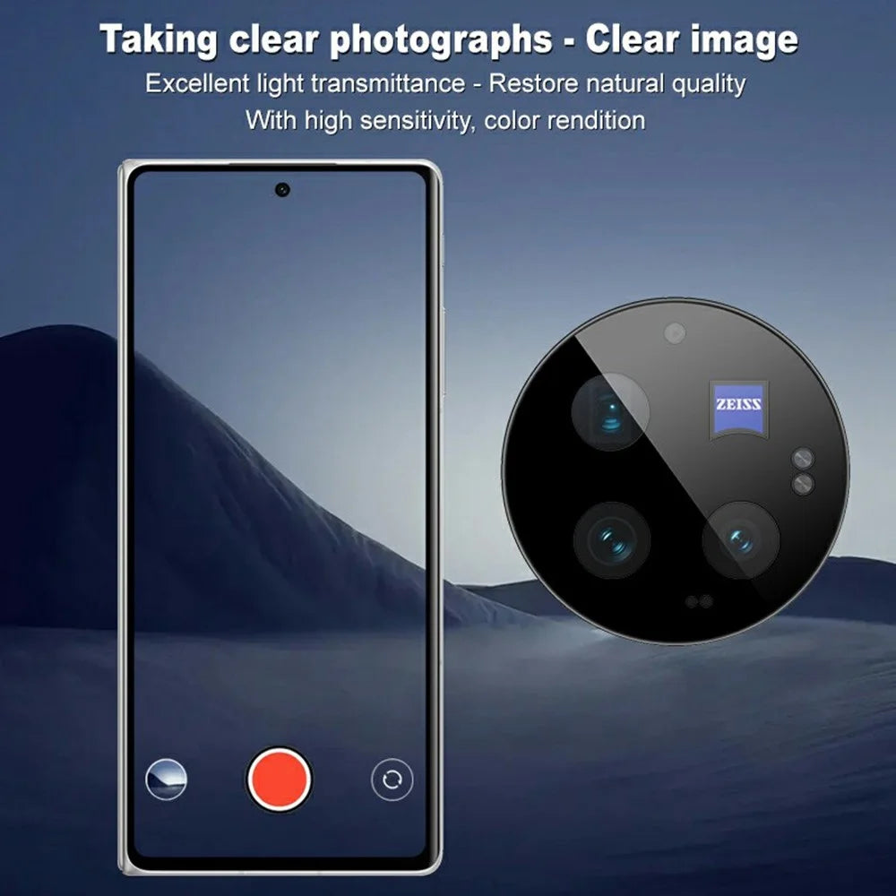 IMAK For vivo X Fold3 Pro Tempered Glass Camera Lens Protector with Self-Positioning Frame (Black Version) - 4
