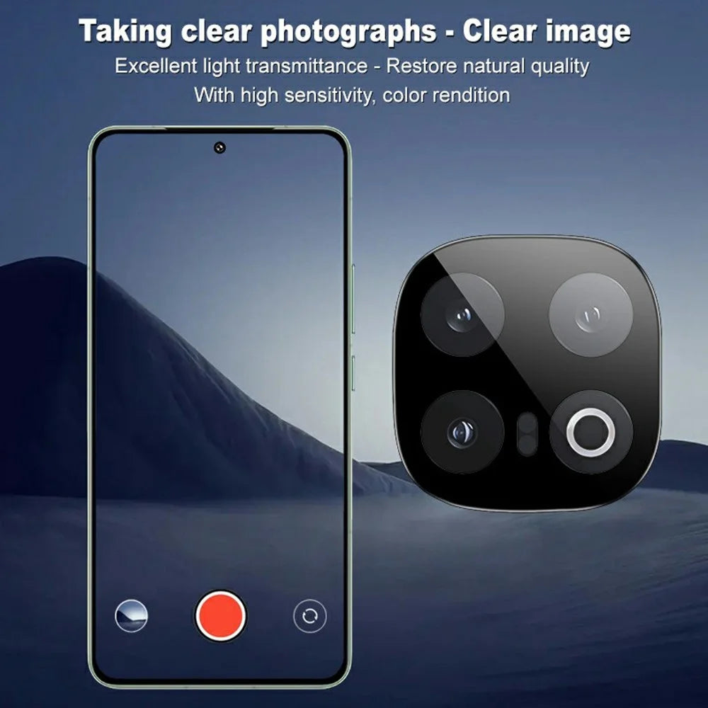 IMAK For vivo iQOO 13 5G Tempered Glass Camera Lens Protector with Self-Positioning Frame (Black Version) - 4