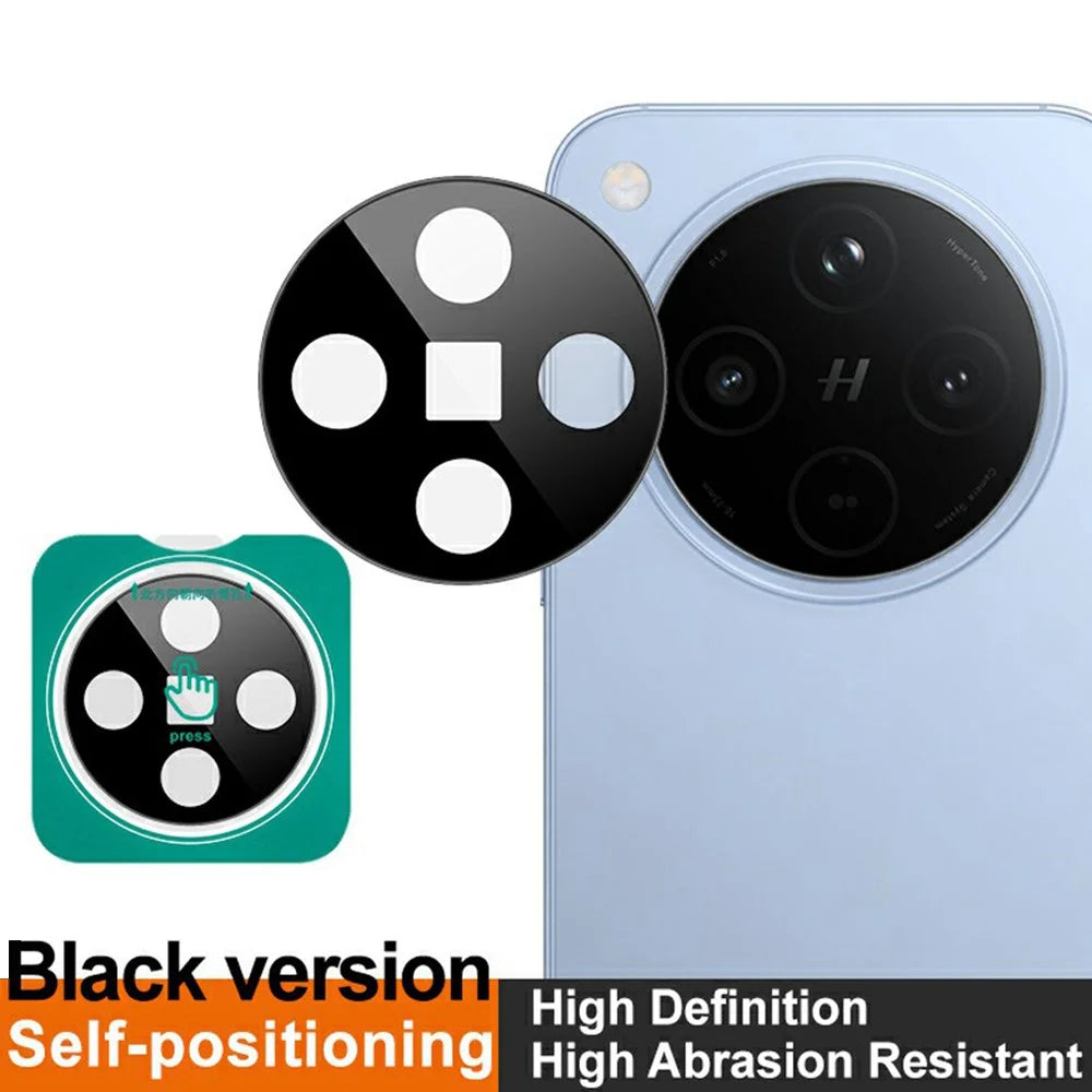IMAK For Oppo Find X8 5G Tempered Glass Camera Lens Protector with Self-Positioning Frame (Black Version) - 3
