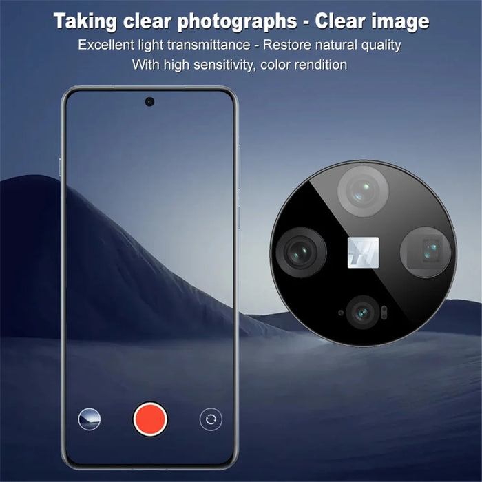 IMAK For Oppo Find X8 Pro 5G Tempered Glass Camera Lens Protector with Self-Positioning Frame (Black Version) - 4