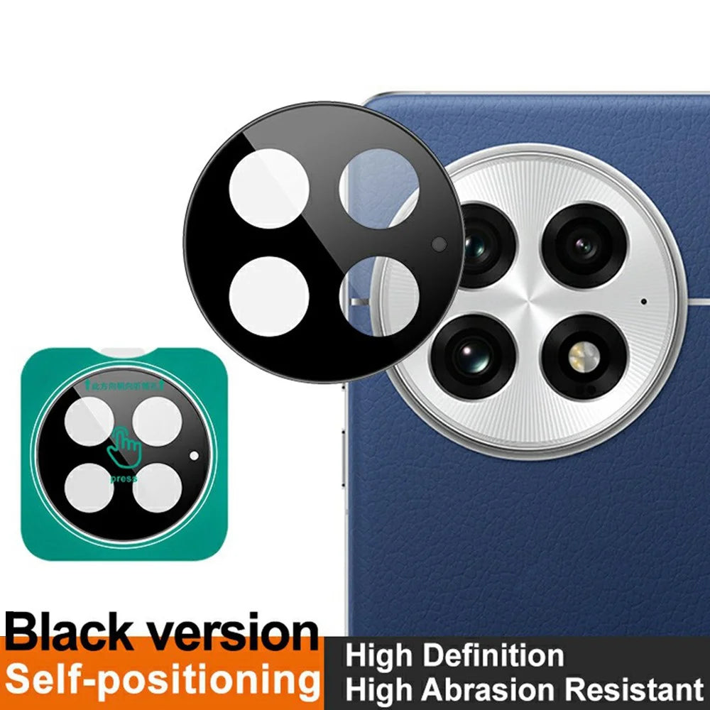 IMAK For OnePlus 13 Tempered Glass Camera Lens Protector with Self-Positioning Frame (Black Version) - 3
