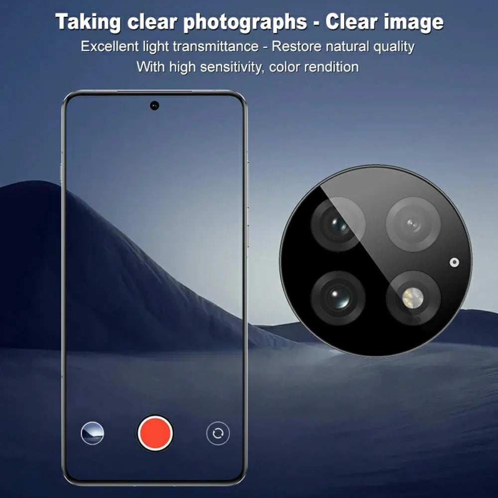 IMAK For OnePlus 13 Tempered Glass Camera Lens Protector with Self-Positioning Frame (Black Version) - 4