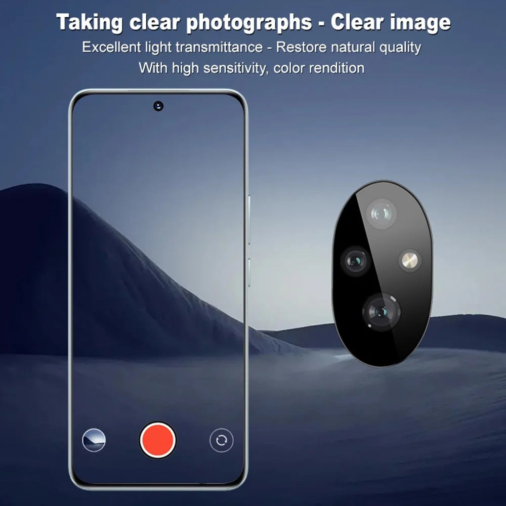 IMAK For Honor 200 5G Tempered Glass Camera Lens Protector with Self-Positioning Frame (Black Version) - 4
