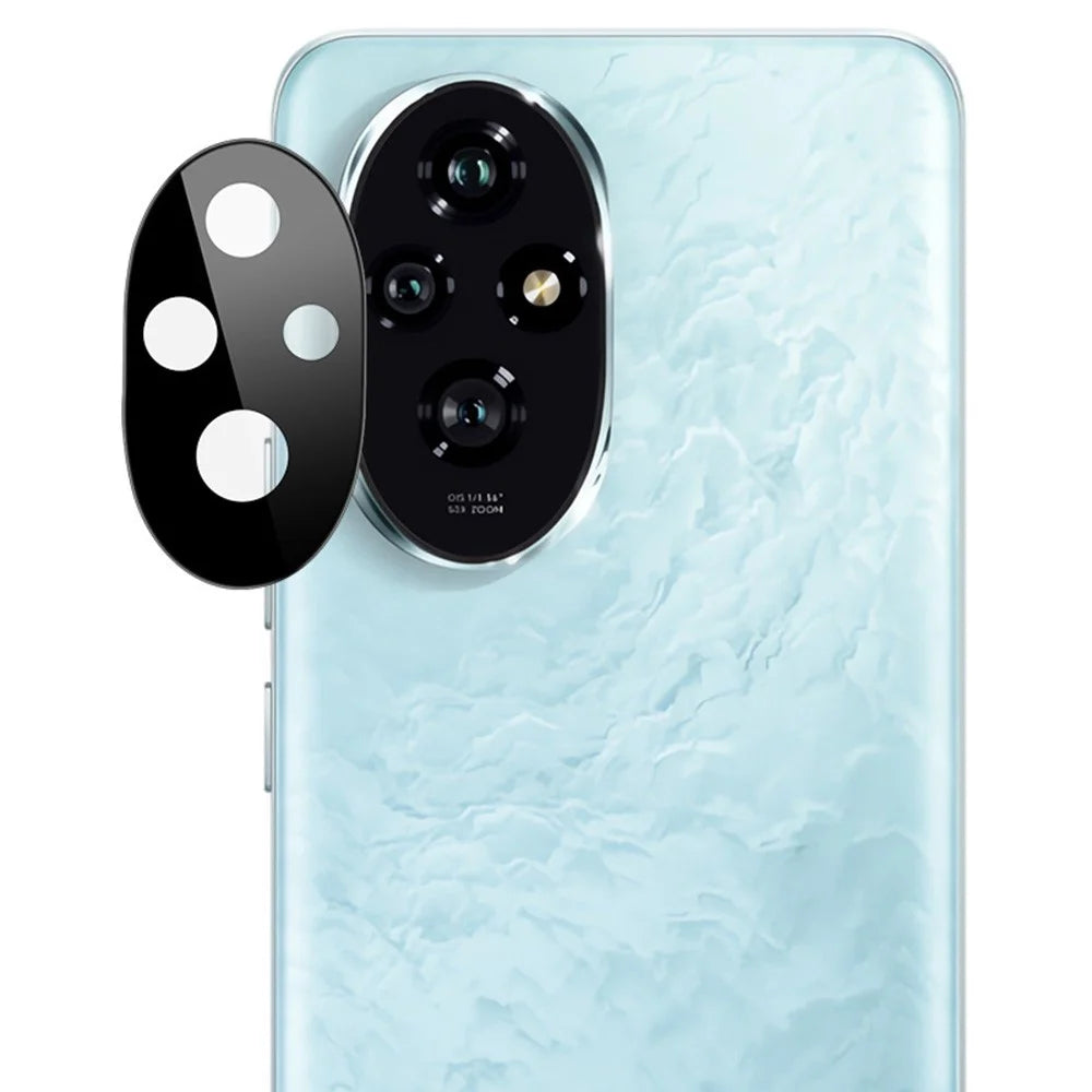 IMAK For Honor 200 5G Tempered Glass Camera Lens Protector with Self-Positioning Frame (Black Version) - 6